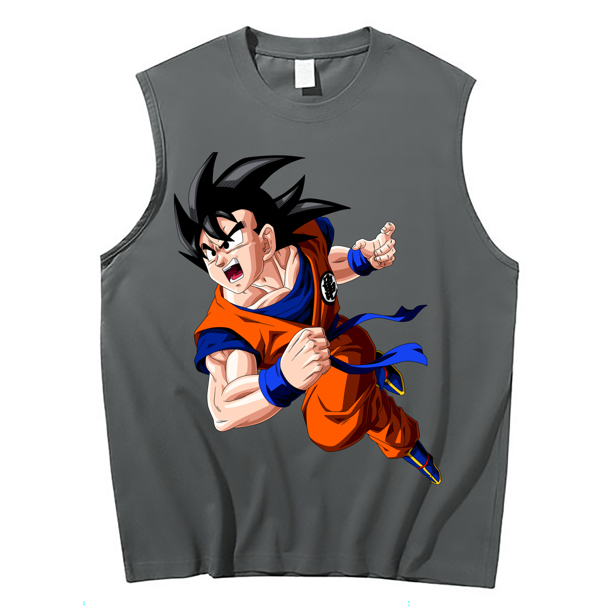 （画像用） ドラゴンボール 孫悟空（そん ごくう）Son Goku カカロット DRAGON BALL Kakarotto コットン100％タンクトップ（フロントプリント）